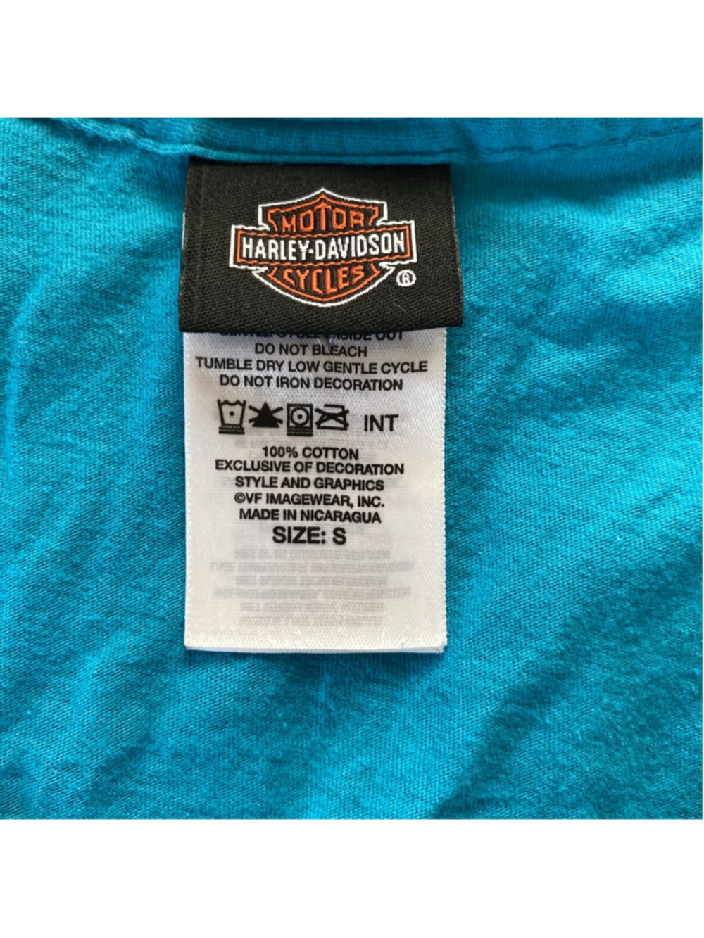Harley Davidson Womens T-Shirt Blue Long Sleeve 100%Cotton El Paso, Texas Small - Picture 3 of 5